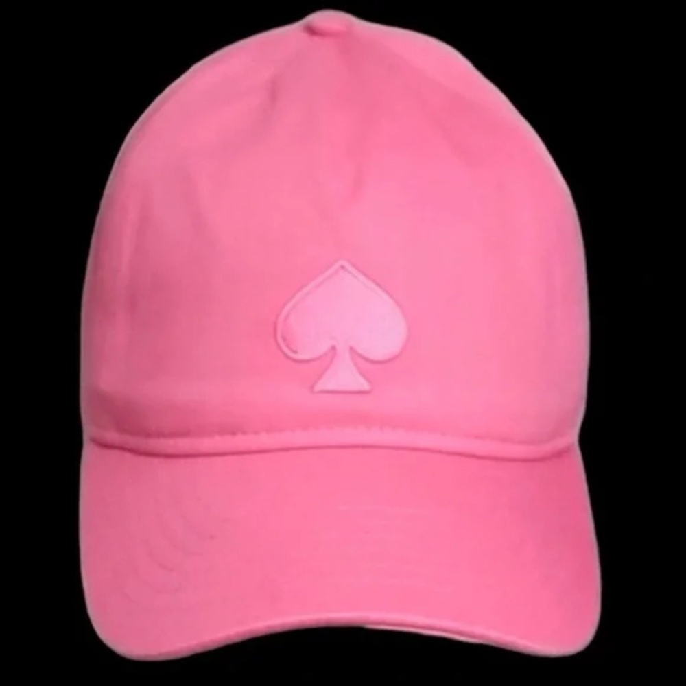 🆕Kate Spade Women's Strawberry Shake Pink Cotton Baseball Logo Cap::SUMMER::NWT - Picture 2 of 5